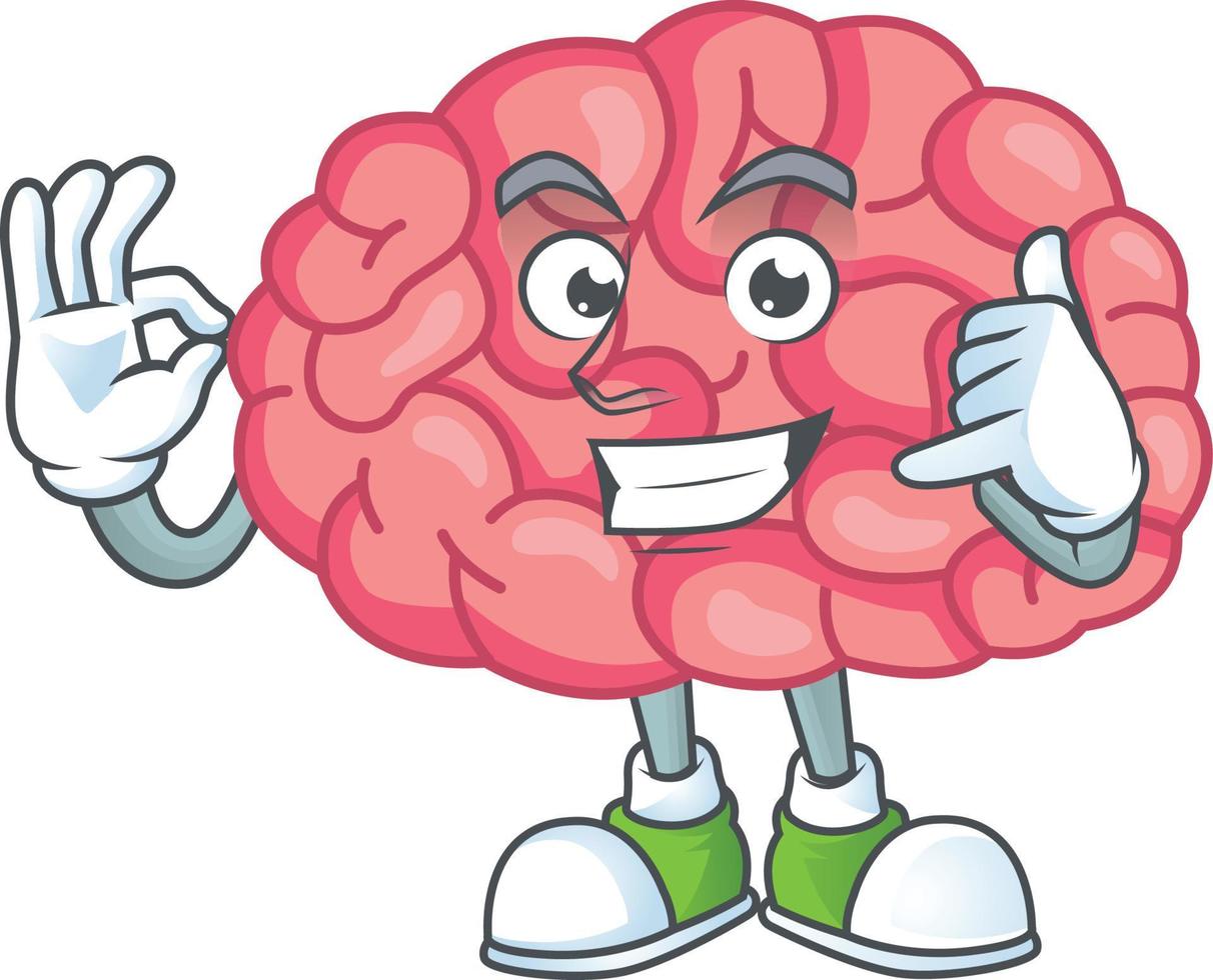 Brain Cartoon character vector