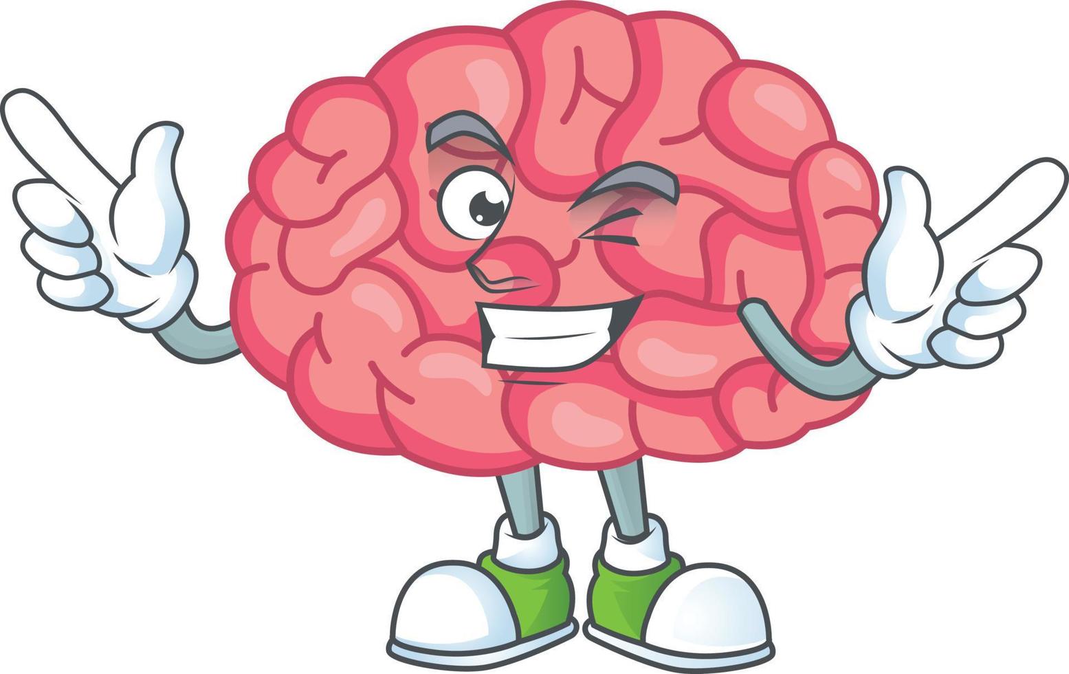 Brain Cartoon character vector