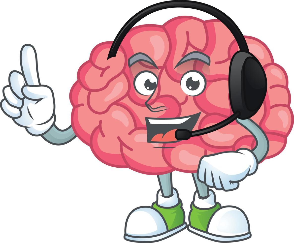 Brain Cartoon character vector