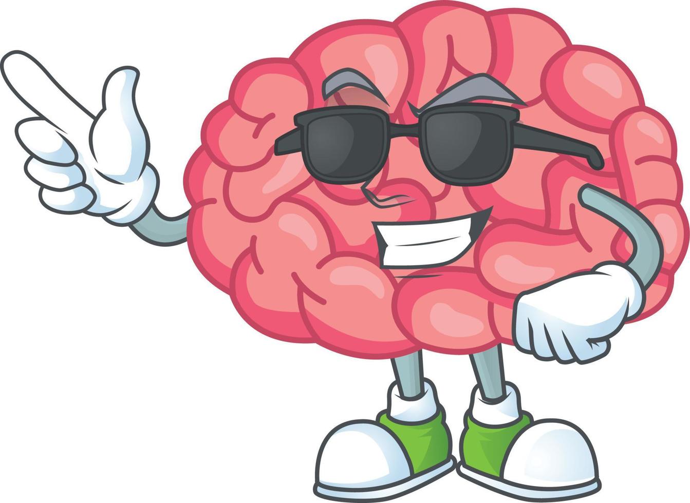 Brain Cartoon character vector