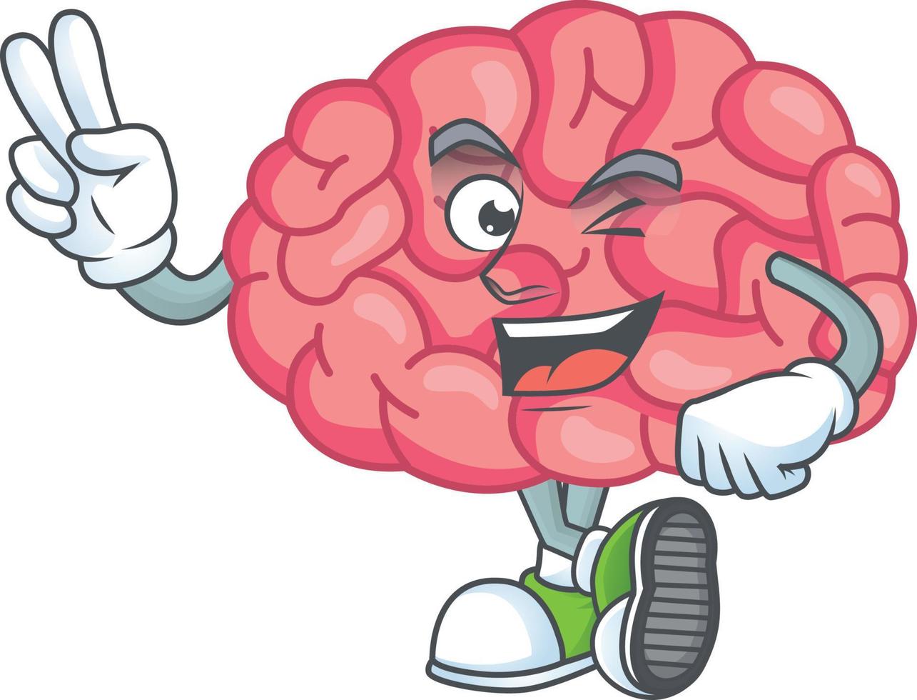 Brain Cartoon character vector