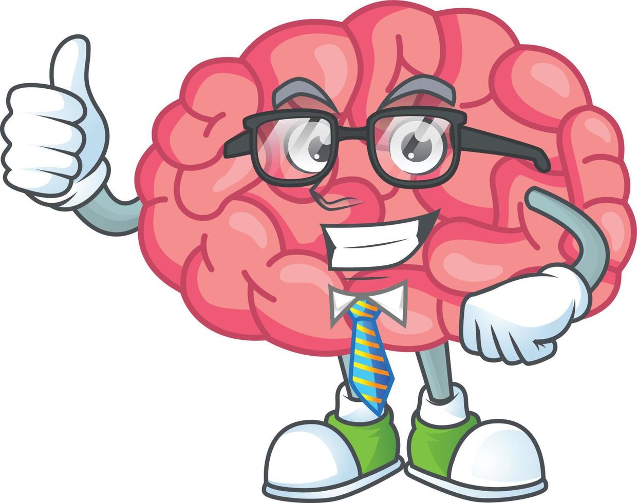 Brain Cartoon character vector
