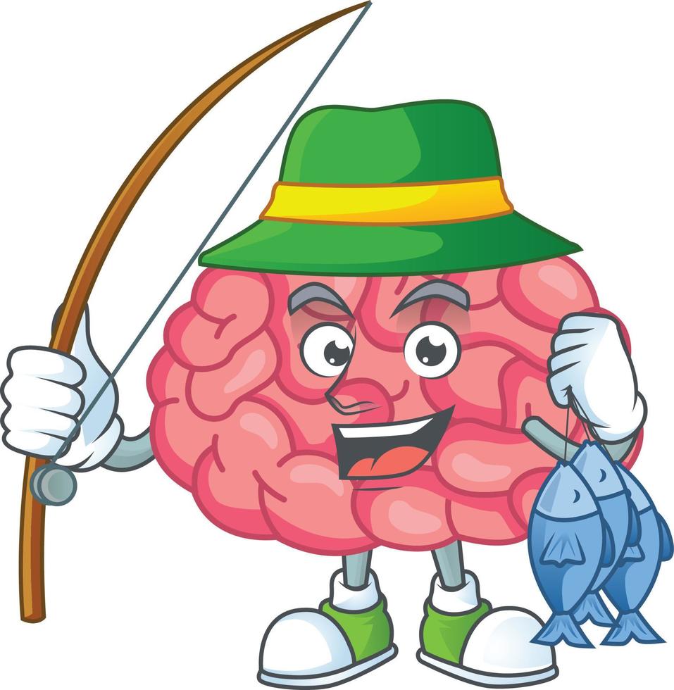 Brain Cartoon character vector