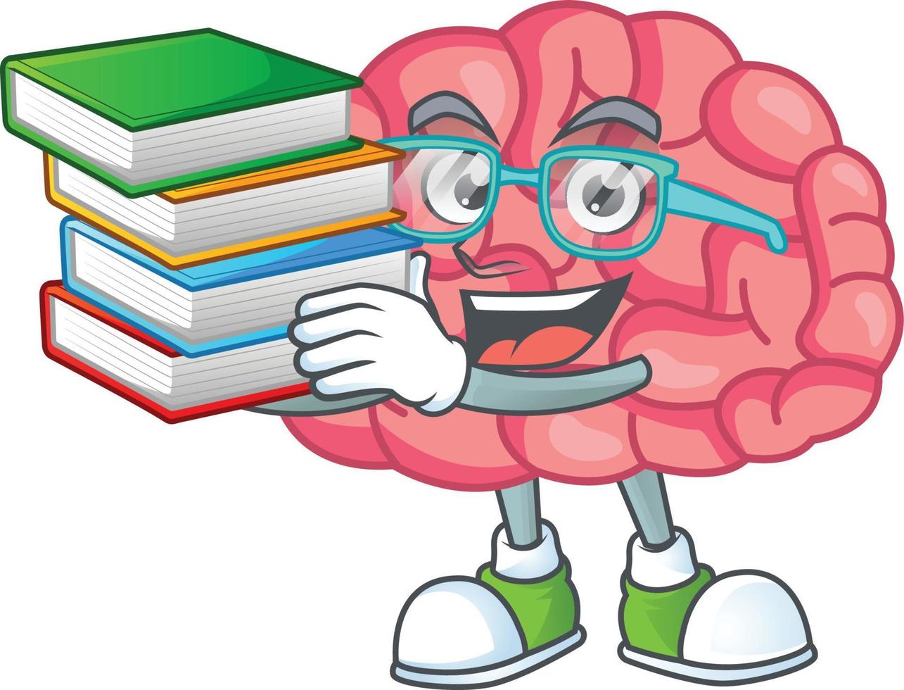 Brain Cartoon character vector