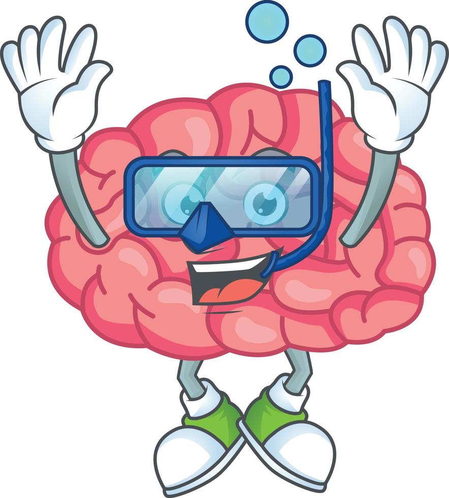 Brain Cartoon character vector