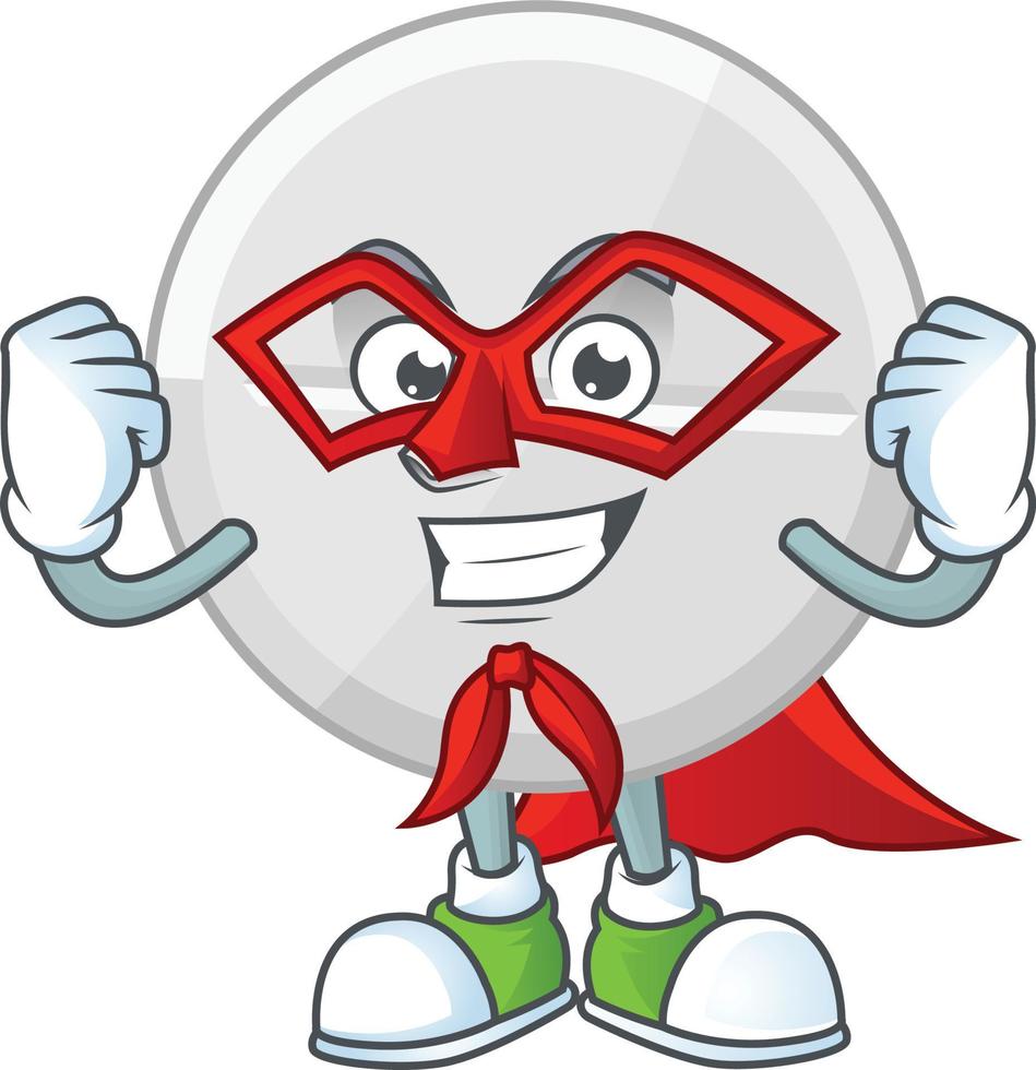 White pills Cartoon character vector