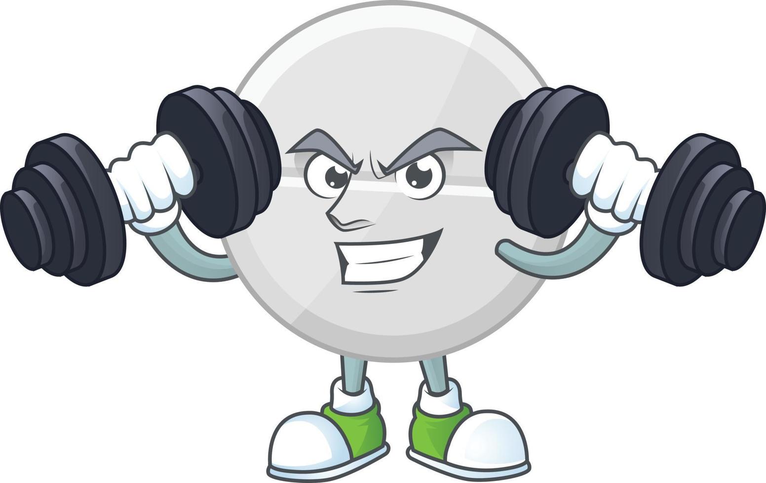 White pills Cartoon character vector