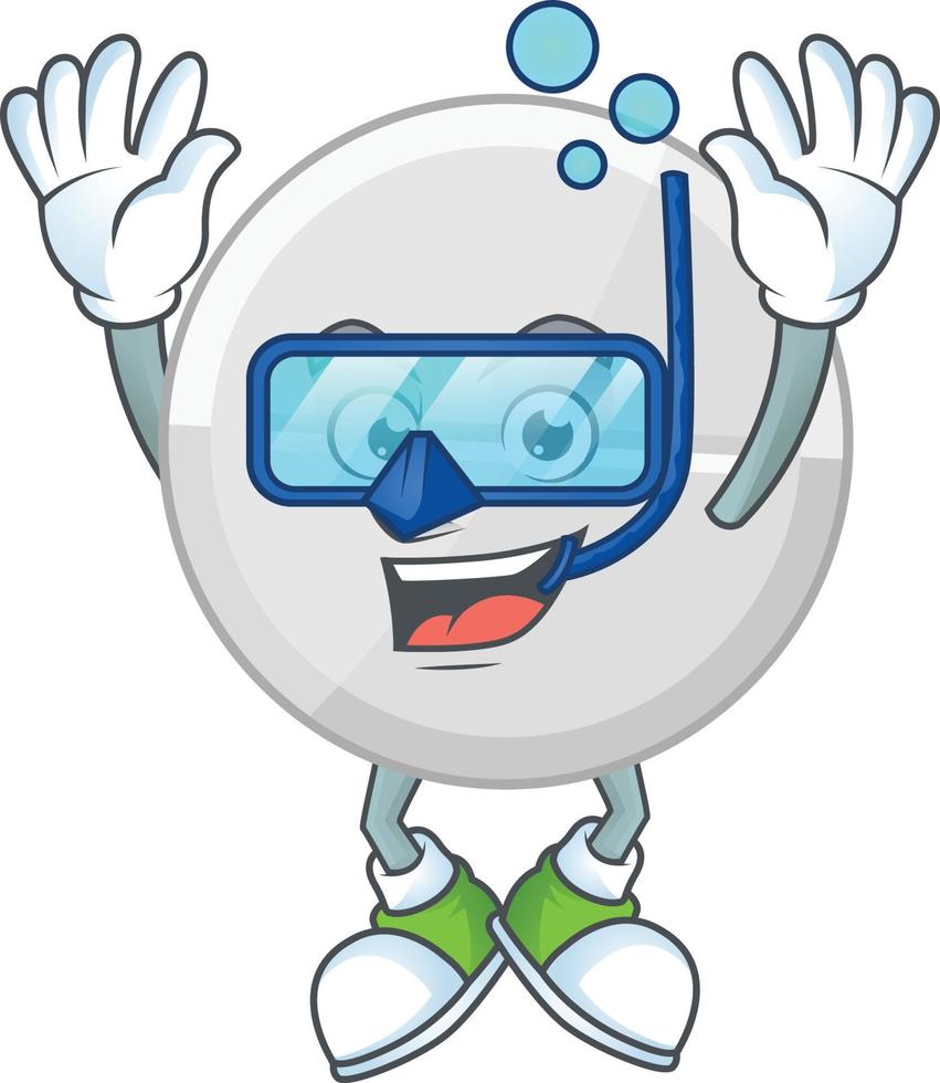 White pills Cartoon character vector