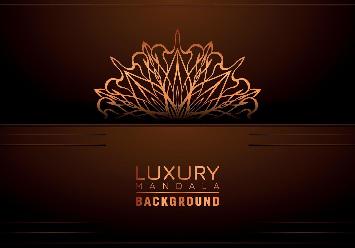 Luxury ornamental mandala background, arabesque style vector