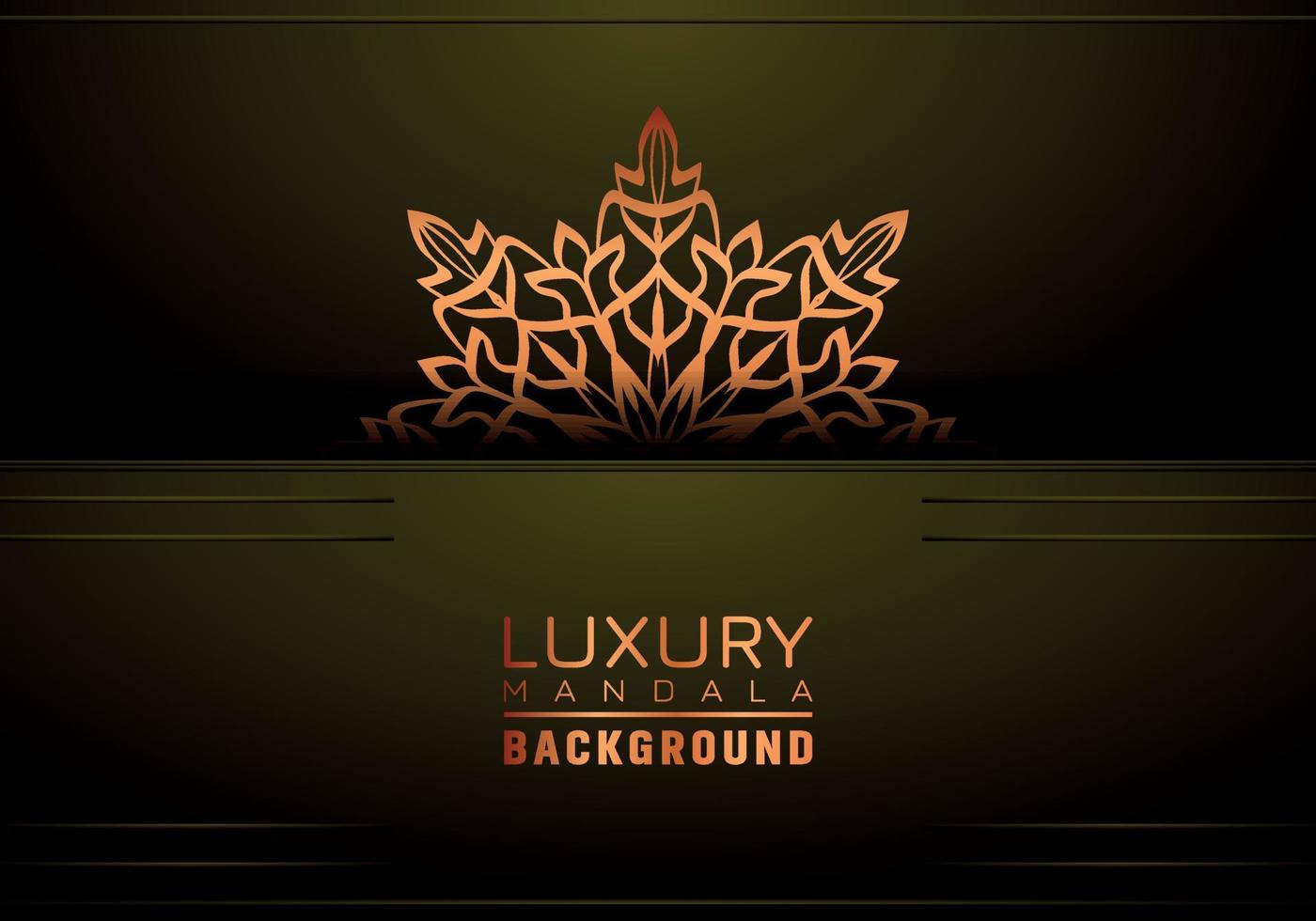 Luxury ornamental mandala background, arabesque style vector