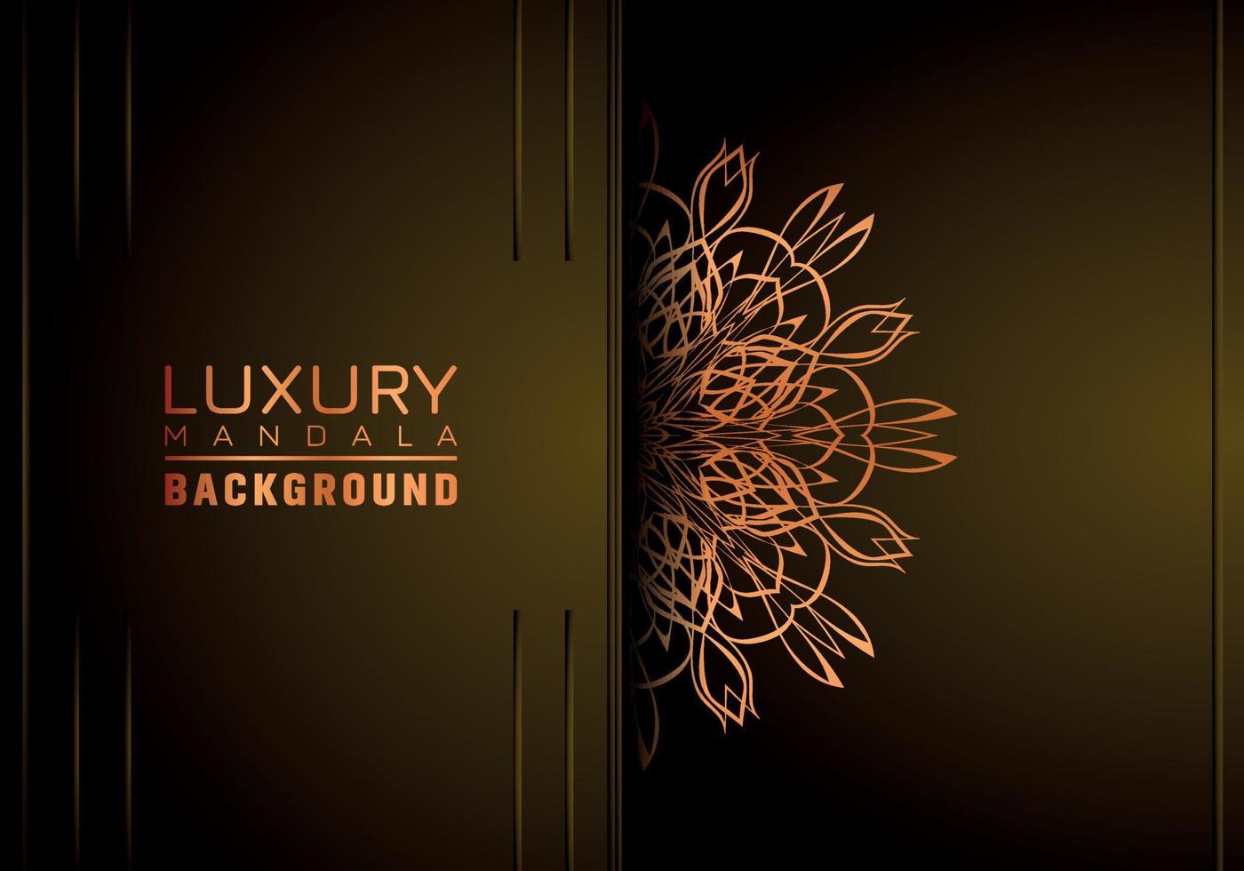 Luxury mandala background ornamental, arabesque style With Golden Arabesque Pattern Style. Decorative Mandala Ornament For Print, Brochure, Banner, Cover, Poster, Invitation Card vector