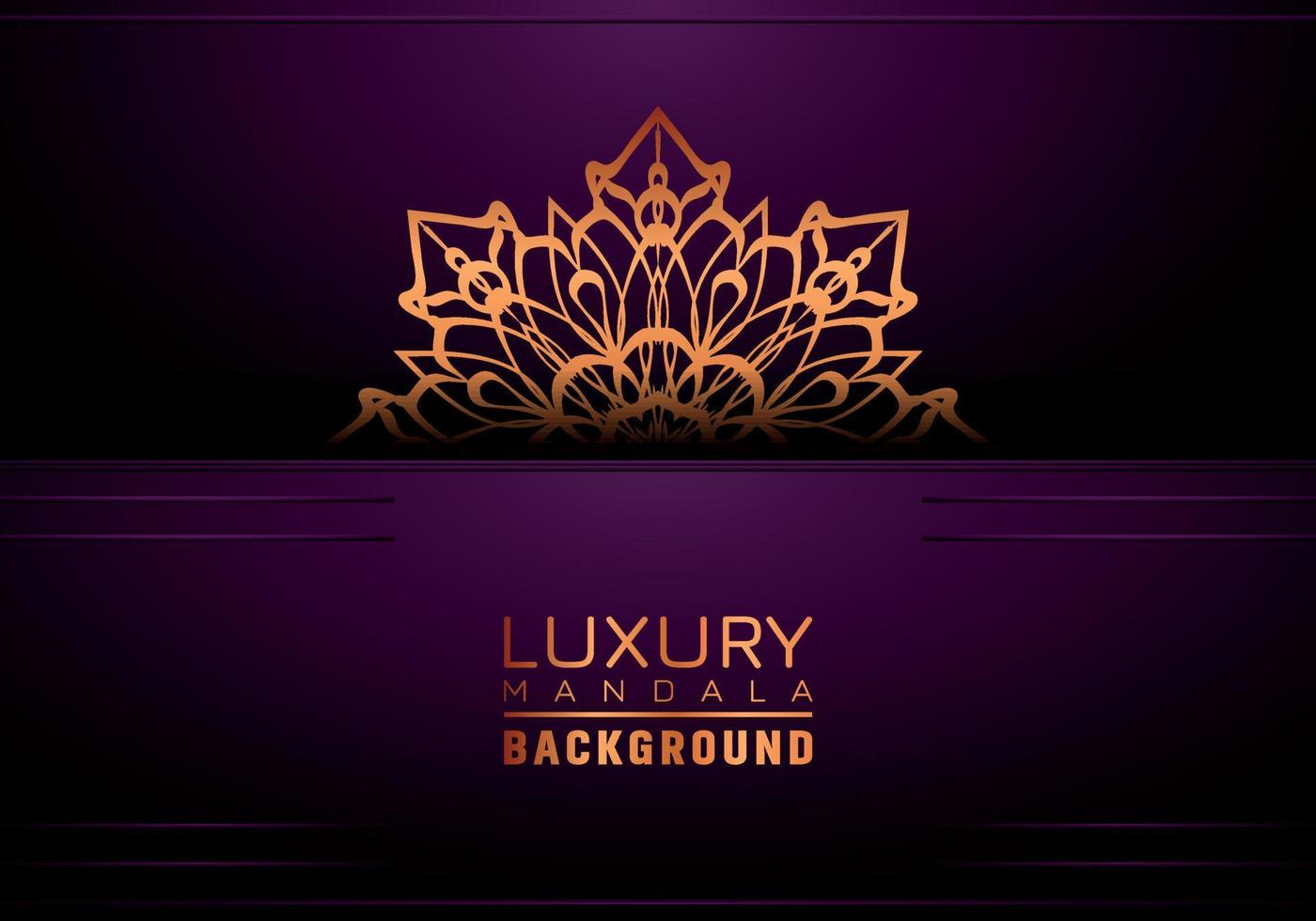 Luxury ornamental mandala background, arabesque style vector