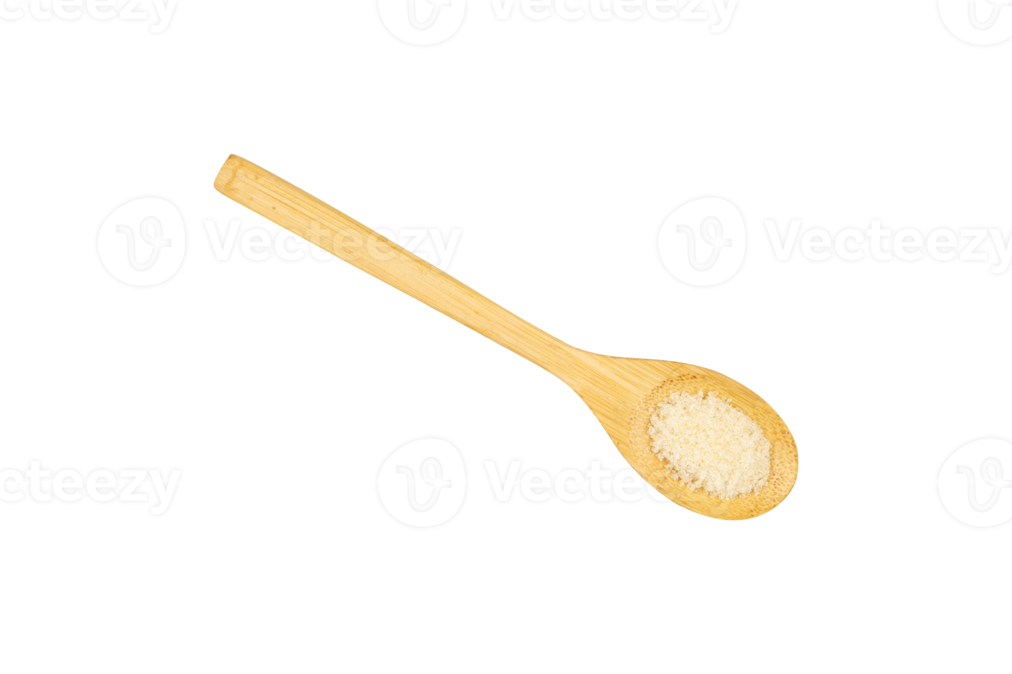 socker i en trä- sked isolerat png