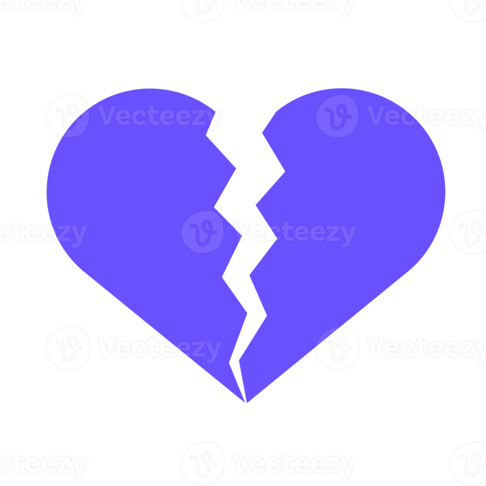 broken heart isolated png
