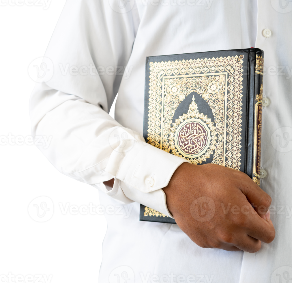 hand holding a Quran png