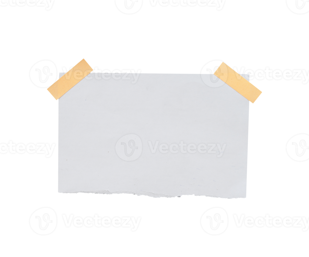 blank note paper on white png