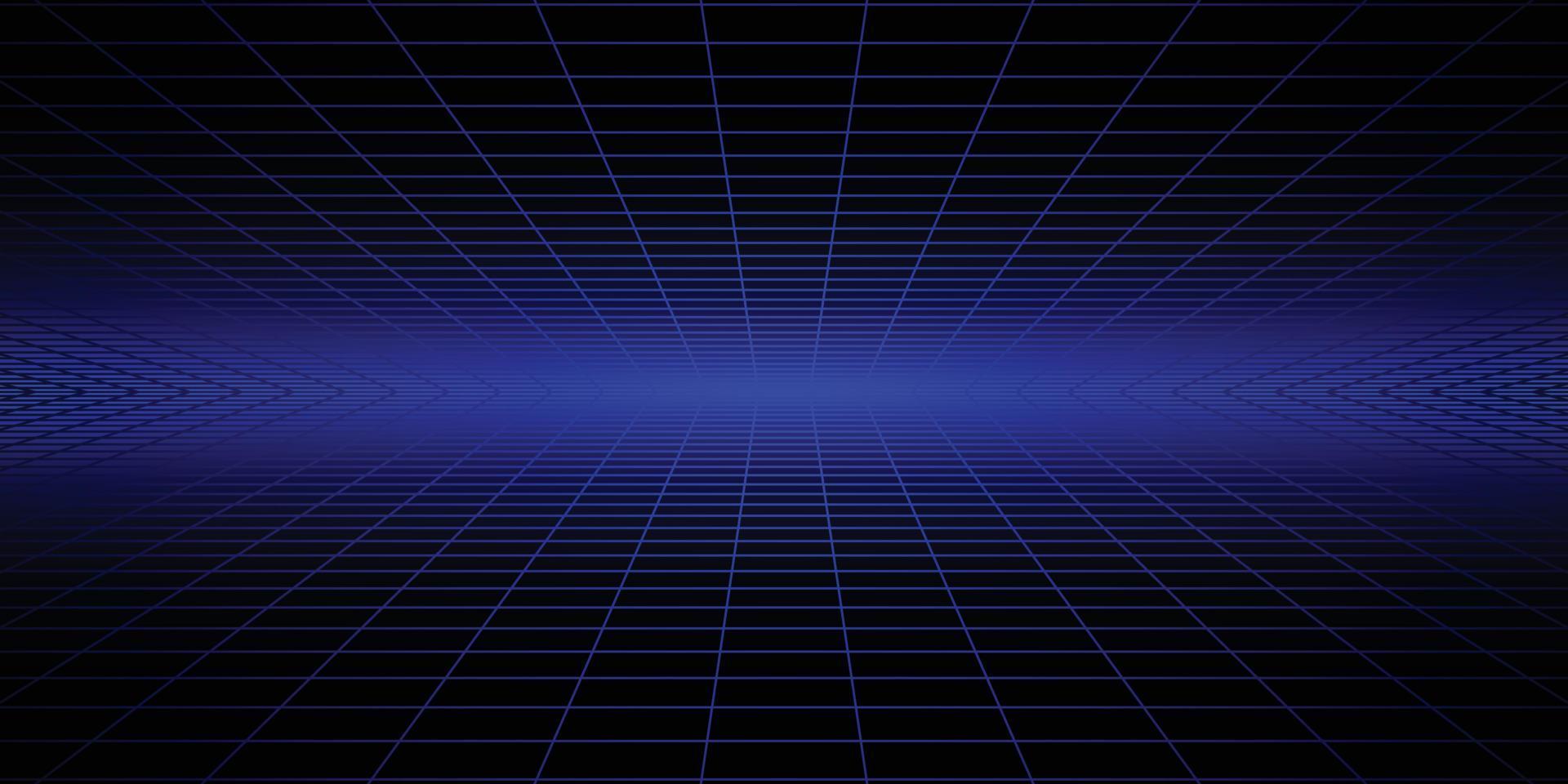 disco floor with neon light in retro futuristic concept vector