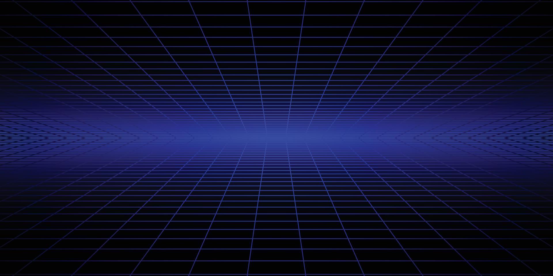 disco floor with neon light in retro futuristic concept vector