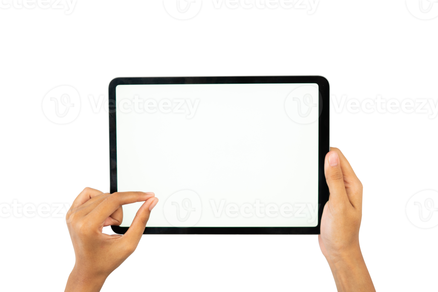 hand holding blank screen tablet for mockups 20950022 PNG
