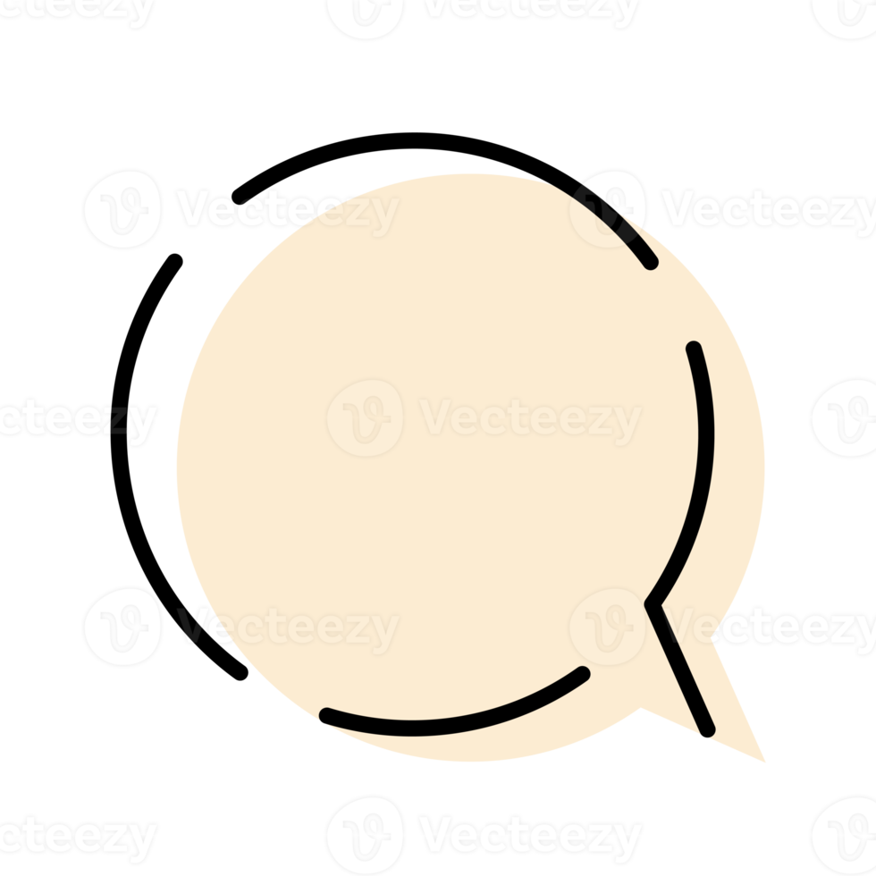 illustration of a speech bubble png