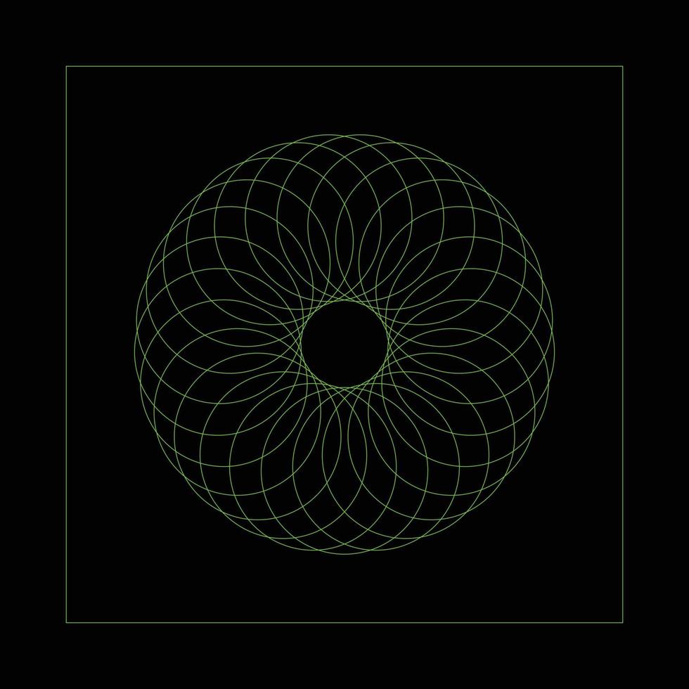 geometrical shape circle design element vector