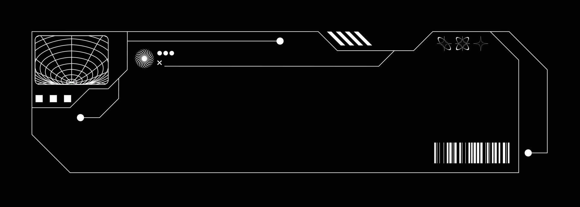 hud interfaz con forma elemento para antecedentes vector