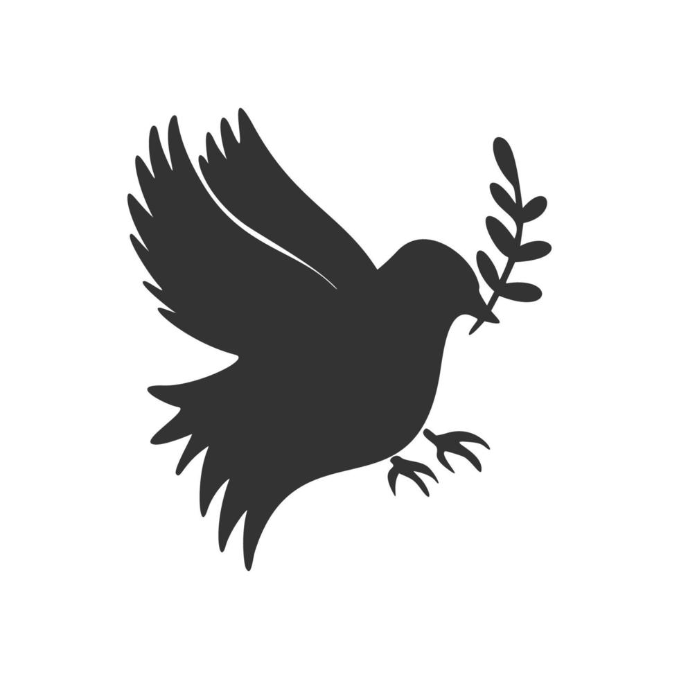 paloma de paz. protesta en contra el guerra. paz signo. icono. para tu diseño. vector