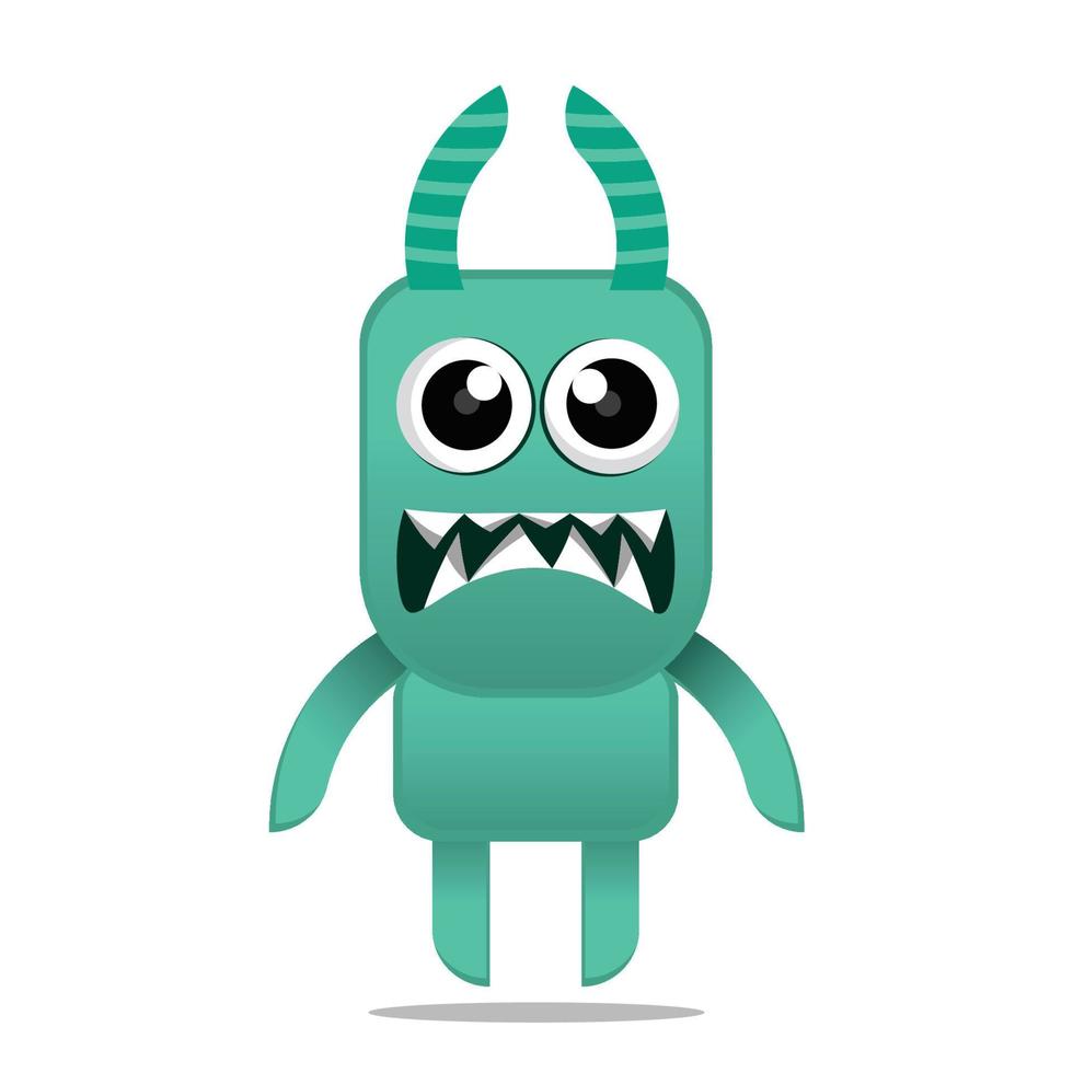 cute monster colorful vector design mascot