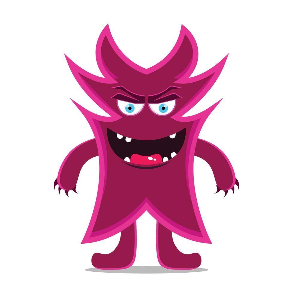 cute illustration design monster vector