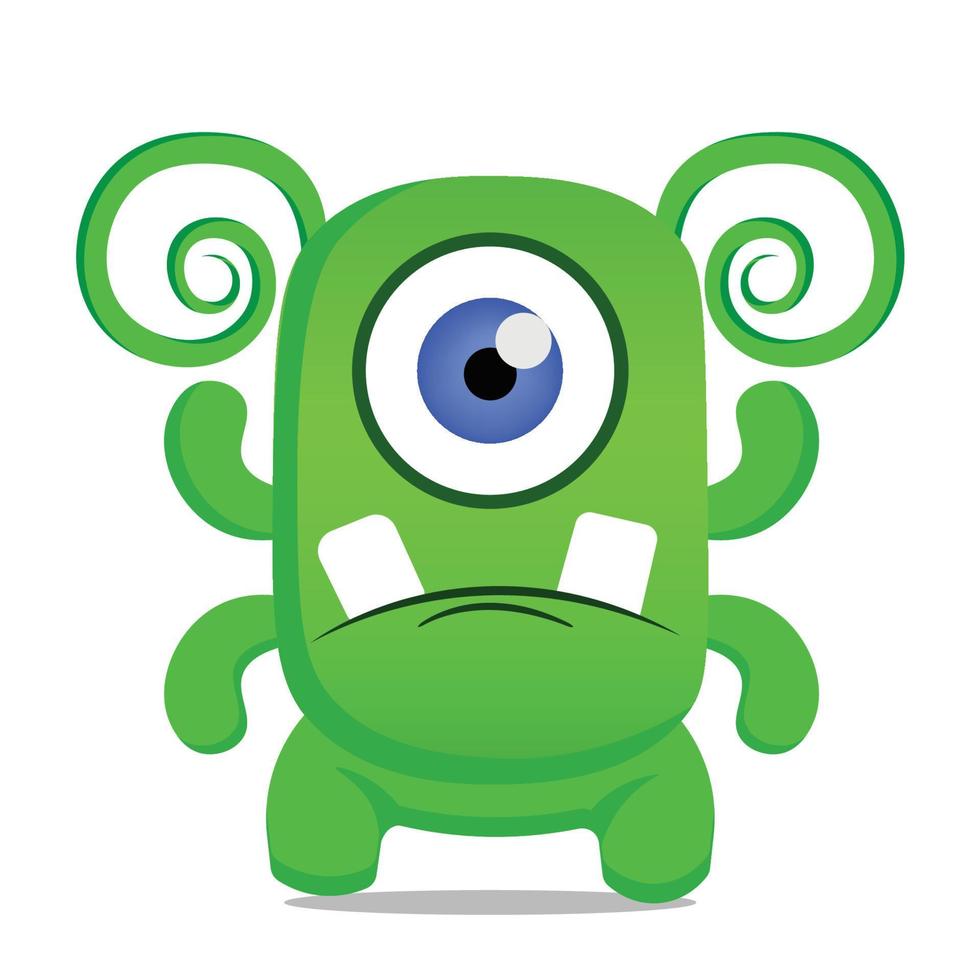 cute vector cartoon monsters isolated. Design for print, decoration, t-shirt, illustration, or sticker mascot kawaii