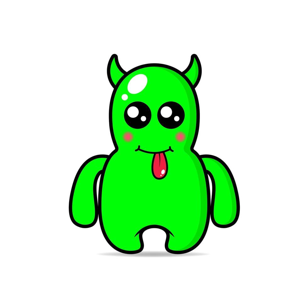 cute monsters design mascot kawaii vector