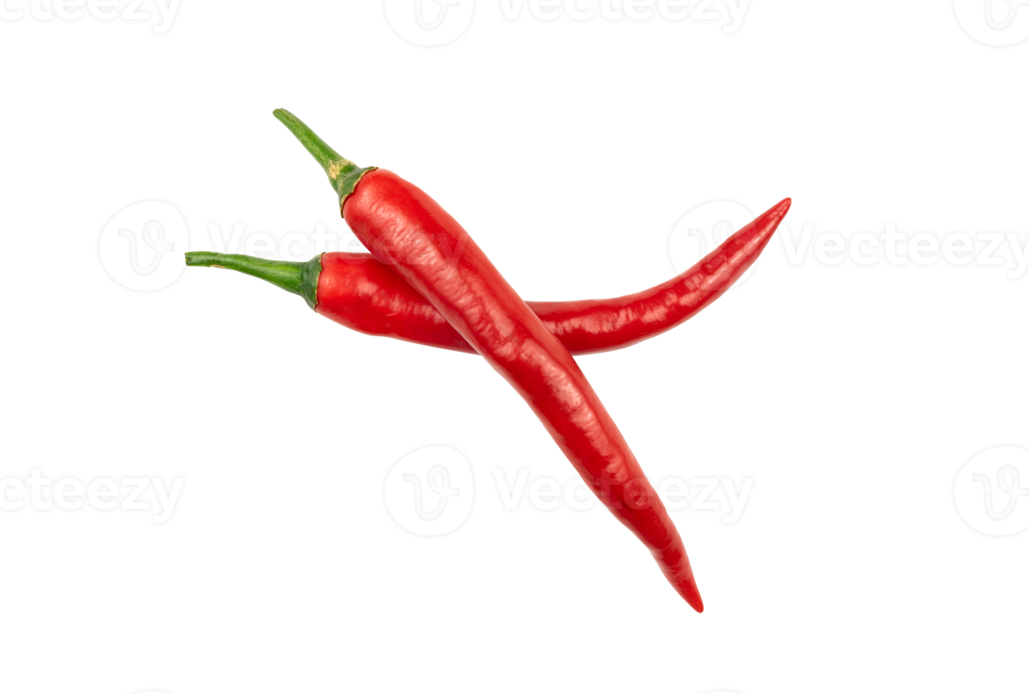 Group of red chili isolated png