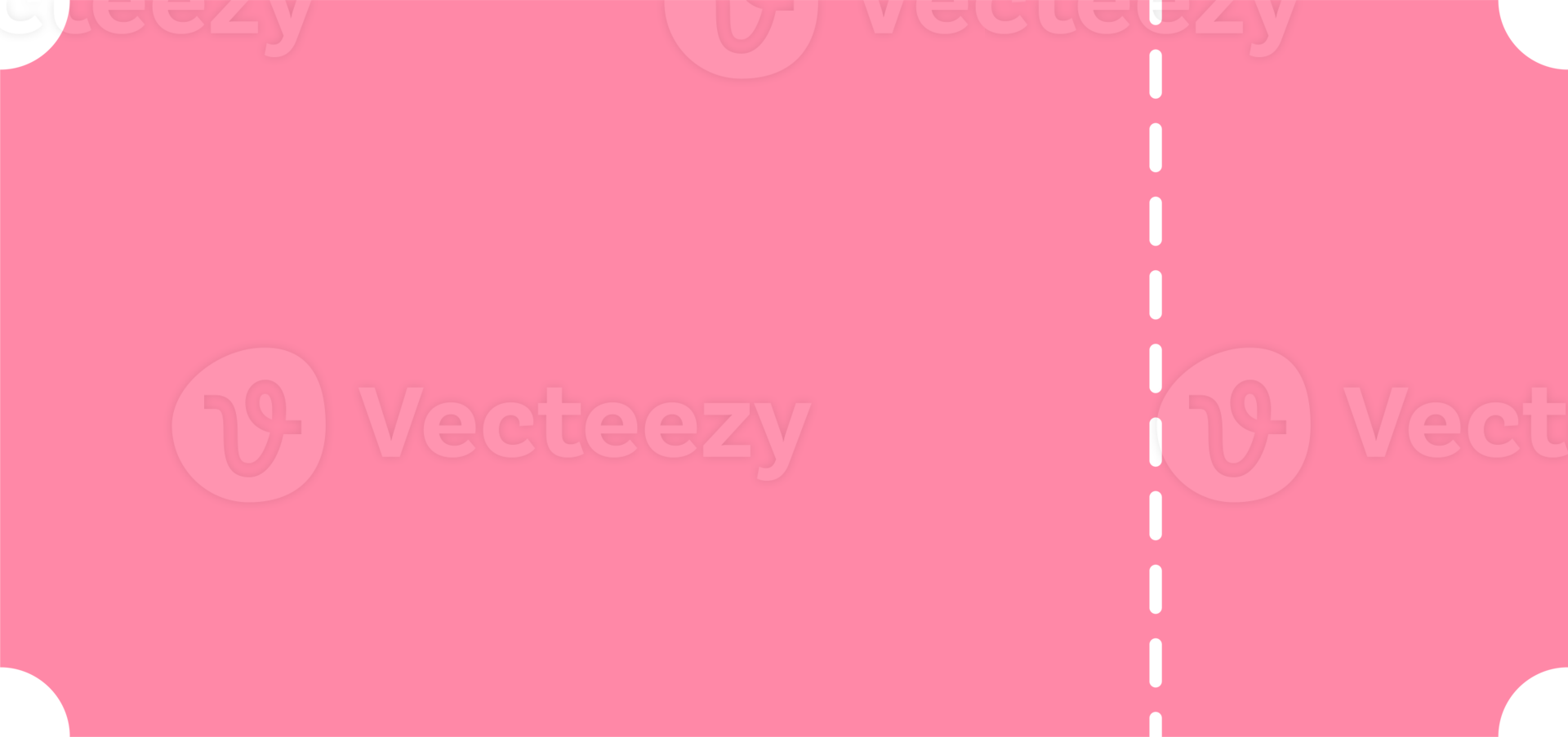 Blank tickets shape isolated png