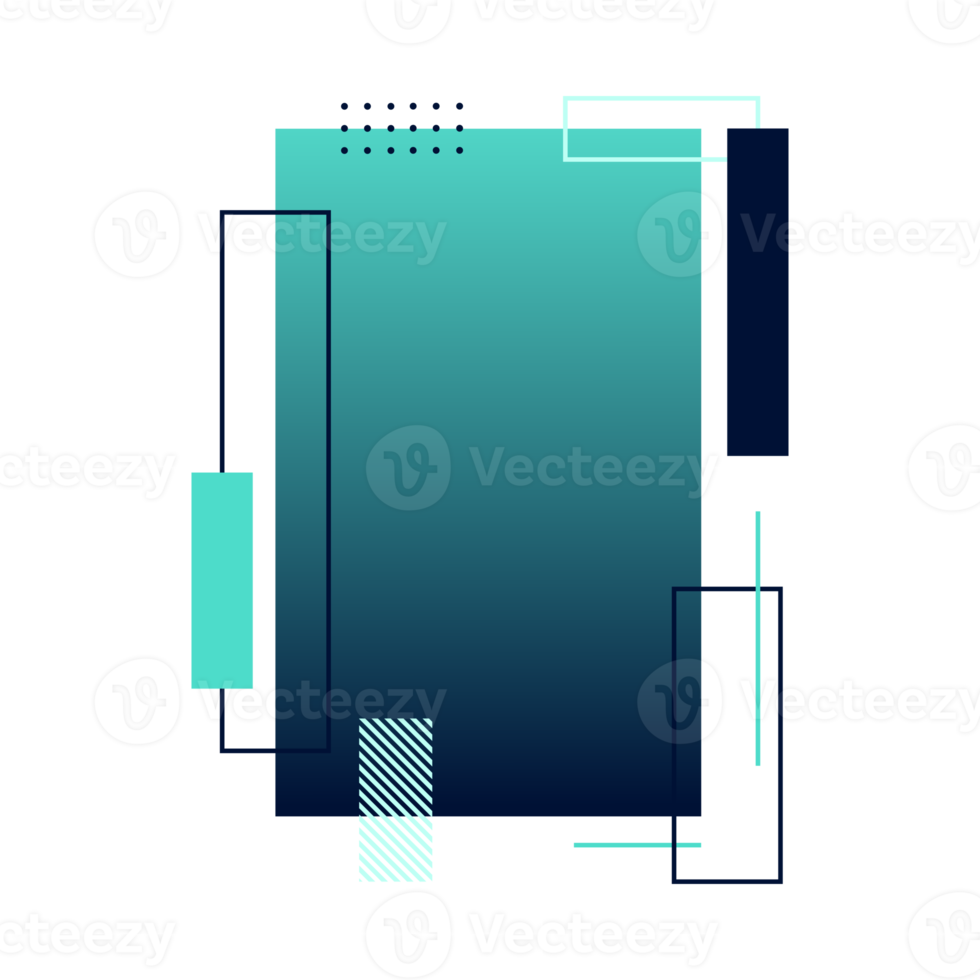 abstract green gradient shape for poster template png