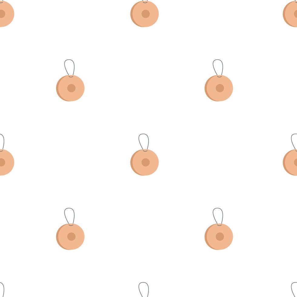 Vector flat hand drawn seamless geometric pattern with castanet