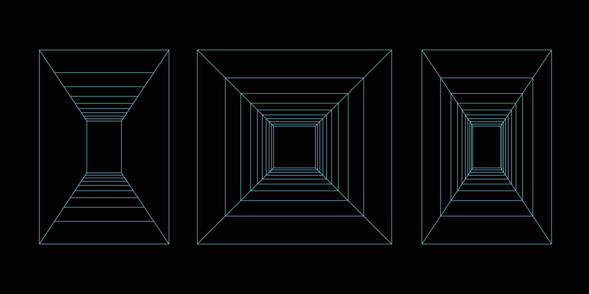 Rectangle line art design element vector