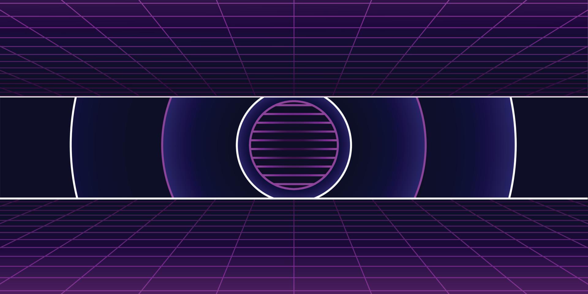 background with neon glowing lines vector