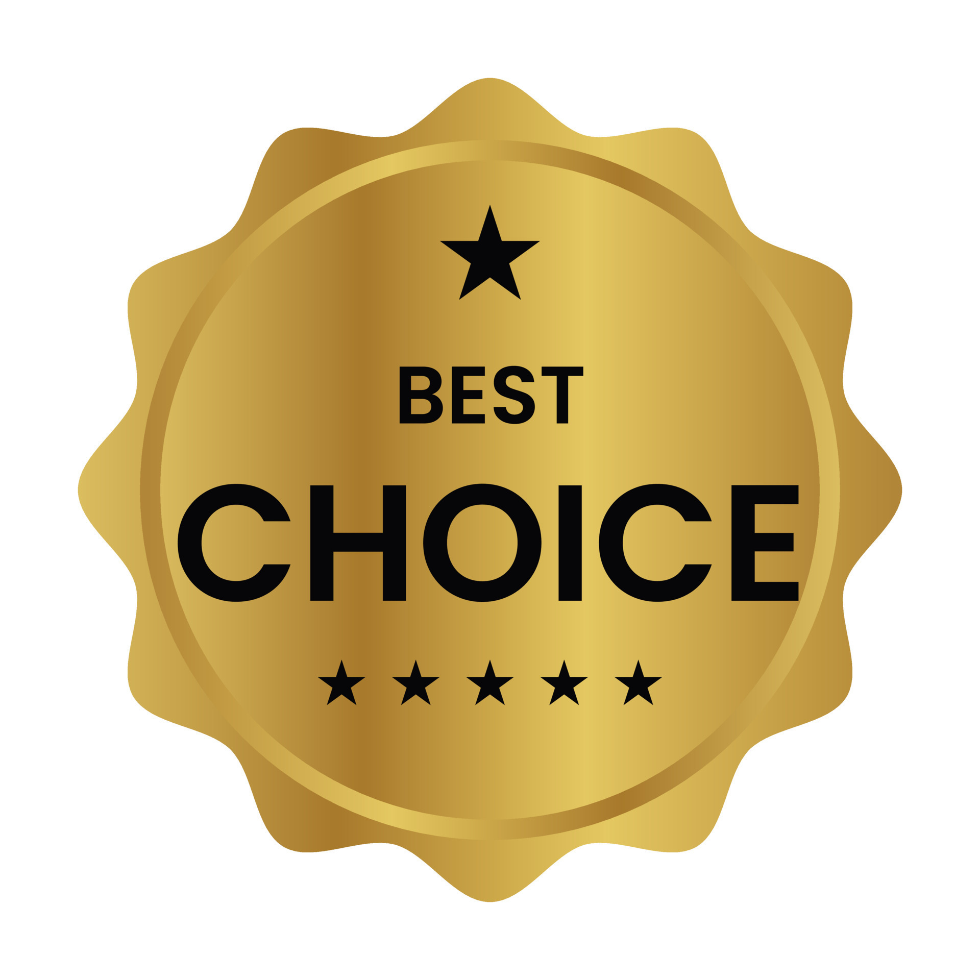 best choice label, seal, sticker, stamp, tag vector icon for shopping