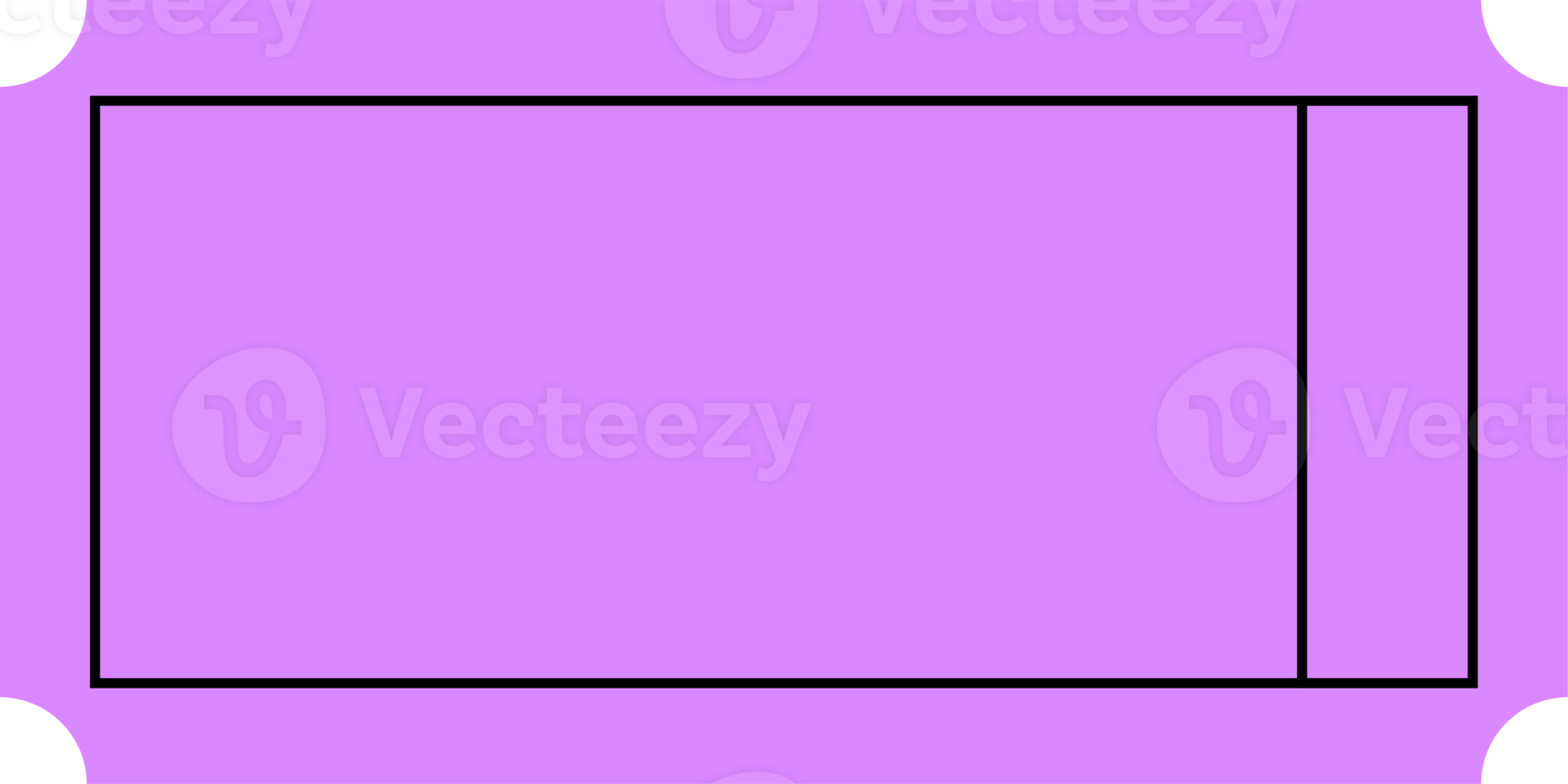 Blank tickets shape isolated png