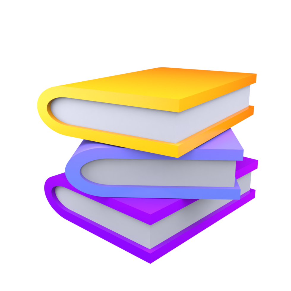 ícone de livro 3d png