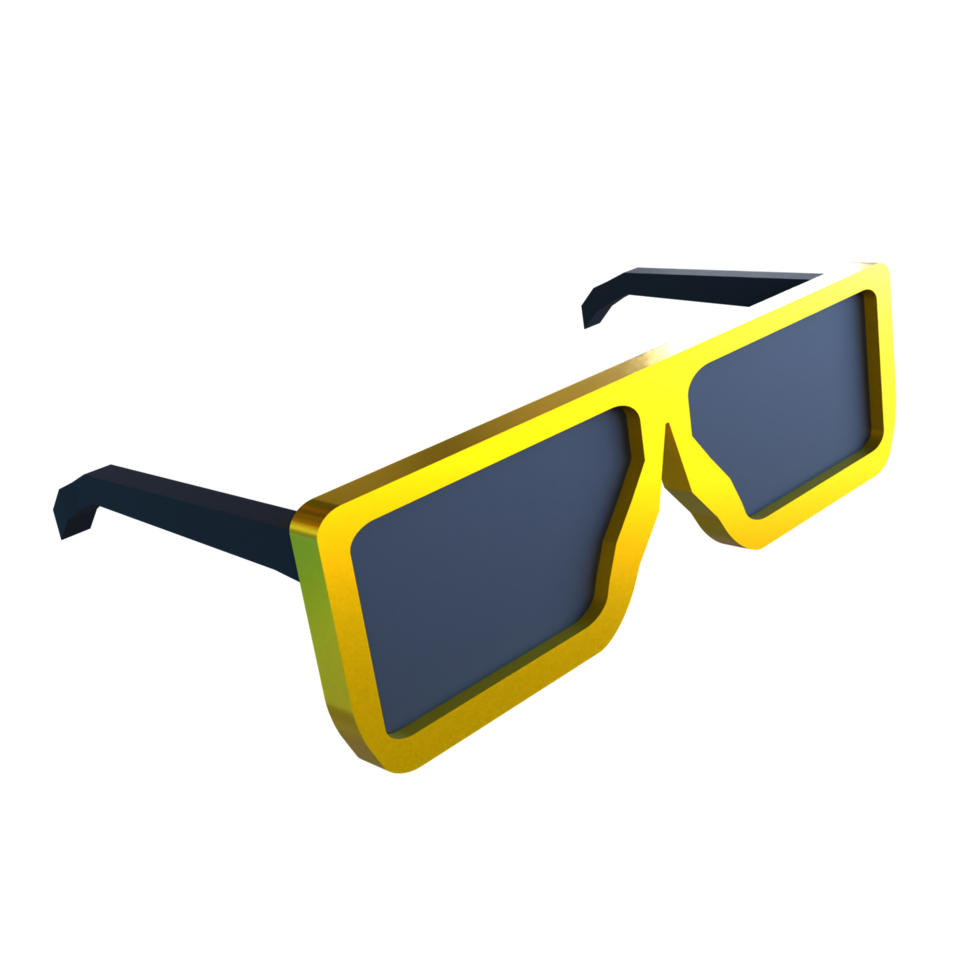 3d lentes aislado en blanco png