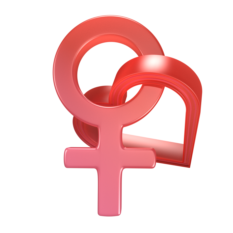 3d ilustración internacional Dia de la mujer png