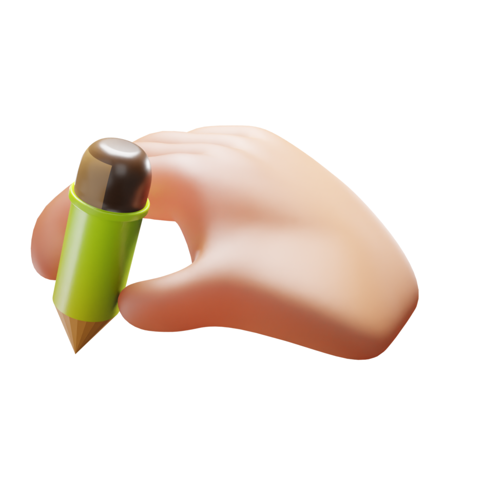 Hand Writting 3D Icon png