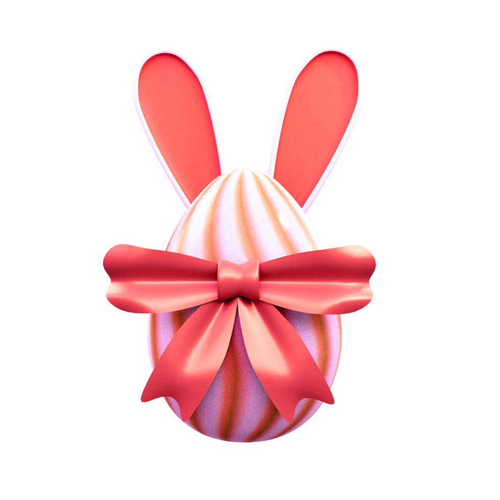 Pascua de Resurrección conejito huevo con cinta png