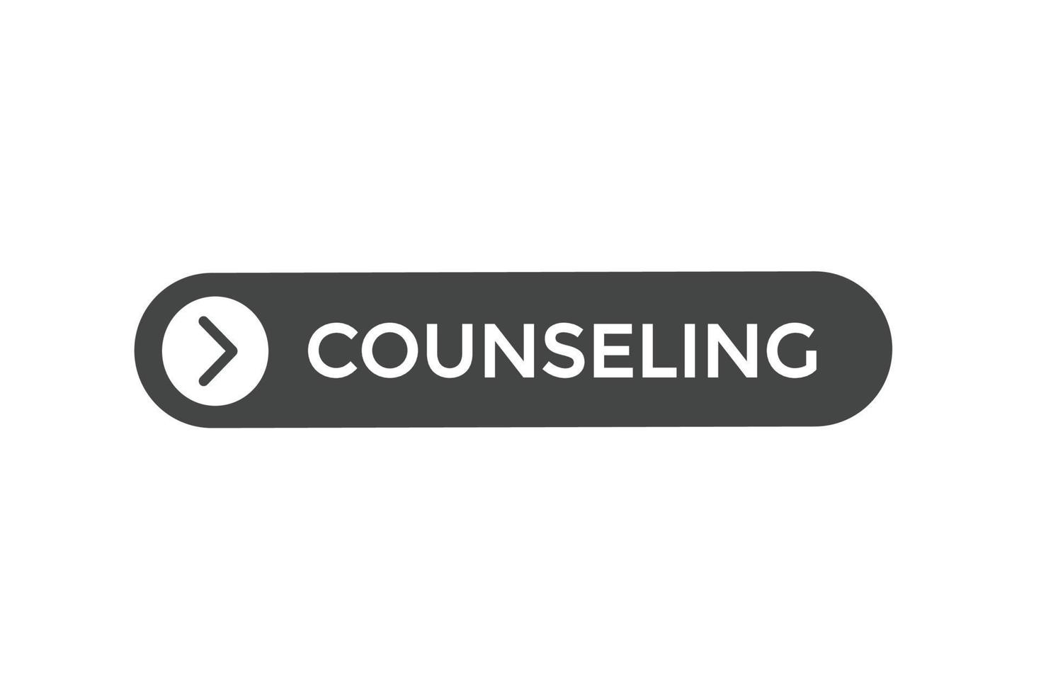 counseling button vectors.sign label speech bubble counseling vector