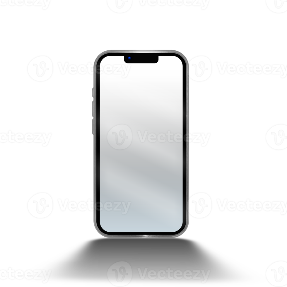Mockup of a modern smartphone png