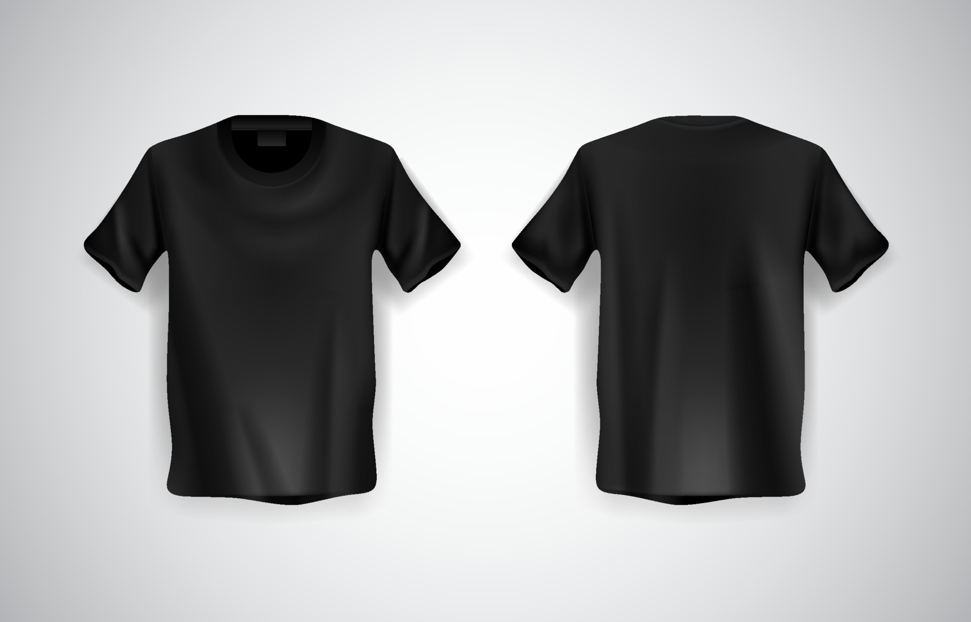 3D Black T-shirt Template 20951390 Vector Art at Vecteezy