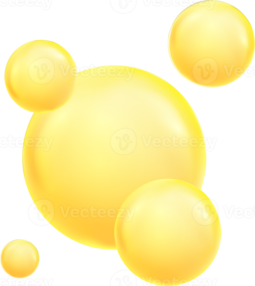 Realistic transparent  3d bubbles underwater . Soap bubbles illustration png