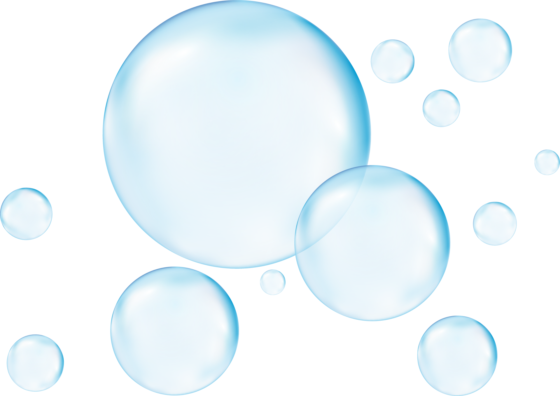 Realistic transparent 3d bubbles underwater . Soap bubbles vector ...