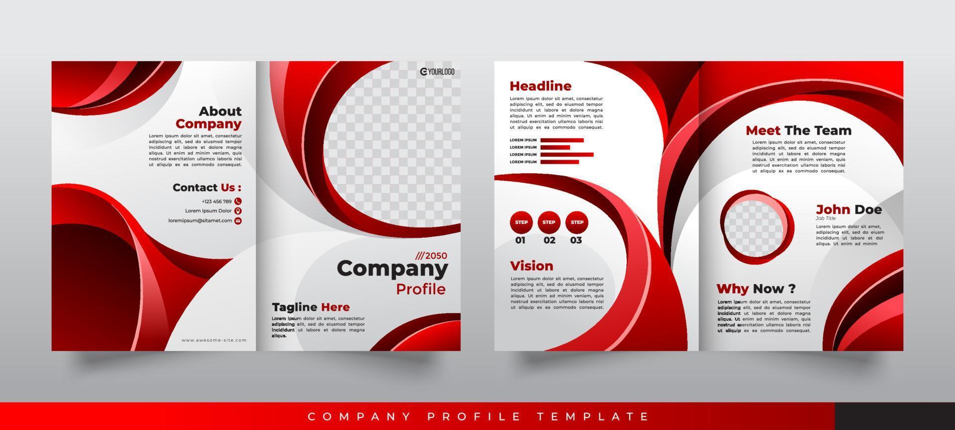 Generic Company Profile Template vector